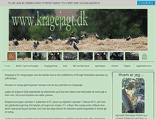 Tablet Screenshot of kragejagt.dk